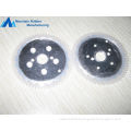 White Silicone Rubber Gear Wheel, Rubber Cover Aluminium Metal